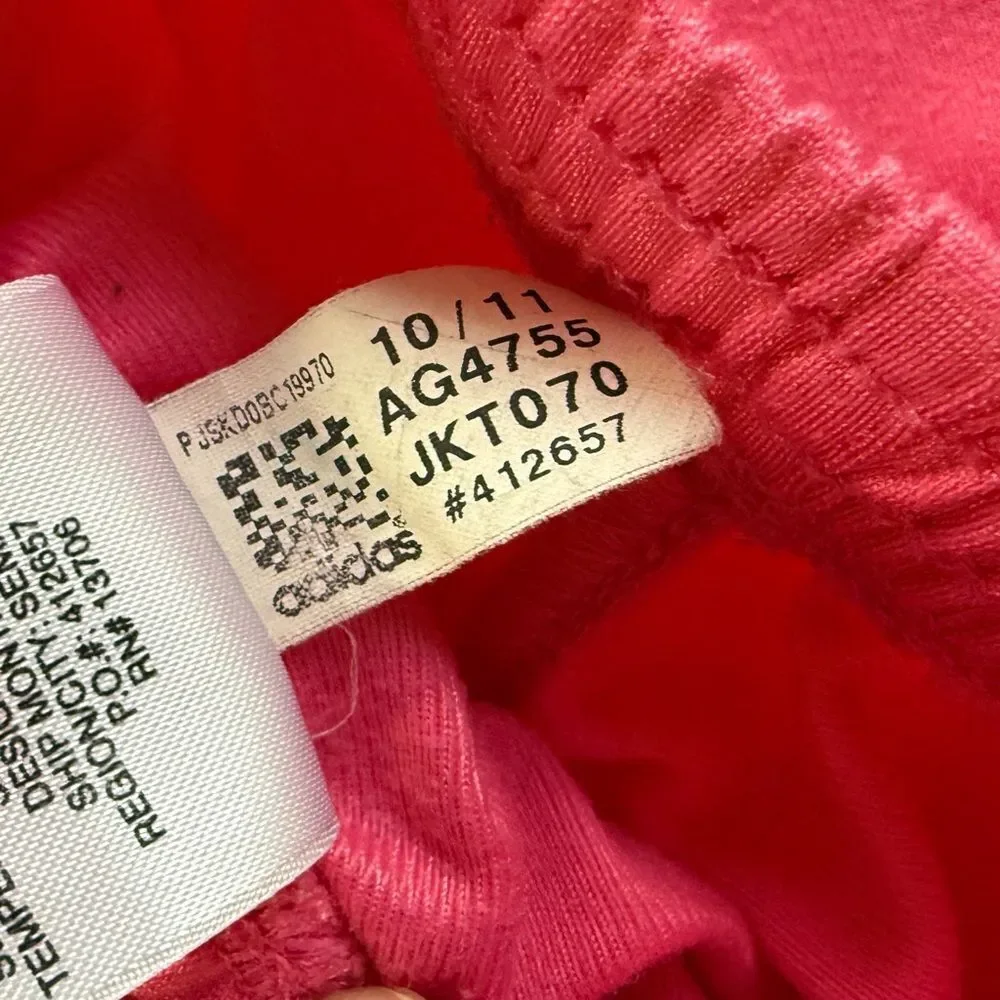 Adidas Baby Girl Pink Track Pants White Stripes 12 Months